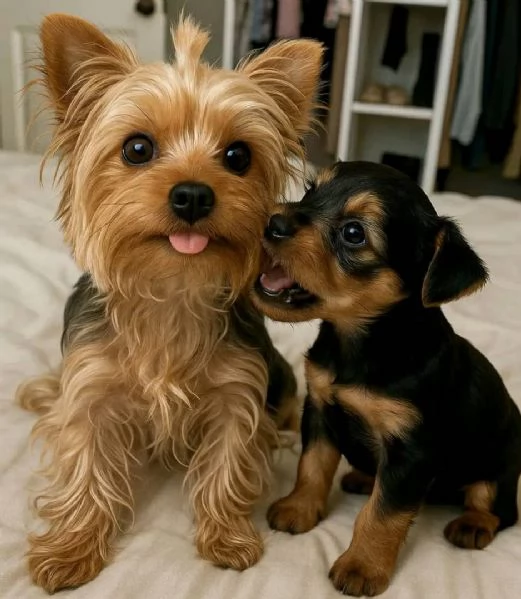 Ciao a tutti ho cuccioli di Yorkshire Terrier maschi e femmine in vendita | Foto 2